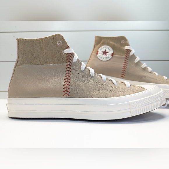 Converse Chuck 70 Crafted Mixed Material Nomad Khaki Hi-Top Sneakers Men’s 10.5 - Picture 4 of 10